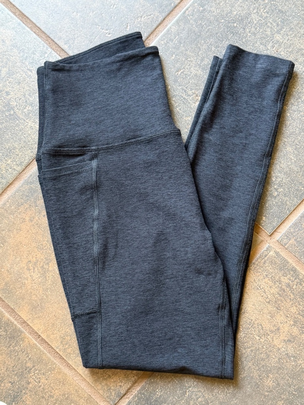 Beyond Yoga Spacedye Out Of Pocket High Waisted Leggings Darkest Night Large - Picture 3 of 16